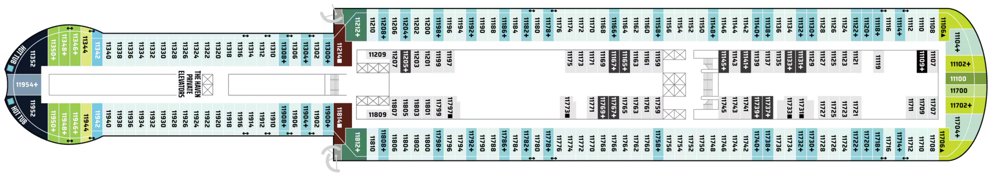 Deck 11 plan